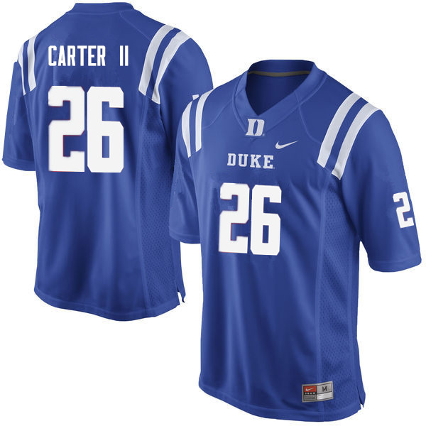 Duke Blue Devils #26 Michael Carter II College Football Jerseys Sale-Blue